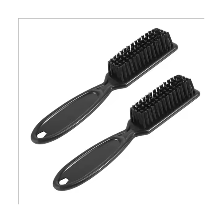 Cepillo de Aseo para Cabezal Vintage de 2 Piezas Herramienta de Limpieza para Barbería Escultura en Forma de Cara de Aceite Dangerous Goods Material Plástico - 1