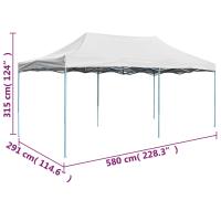 vidaXL Carpa plegable profesional acero blanco 3x6 m - details 7