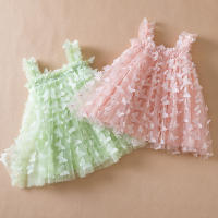 Vestido De Princesa Para Bebé Niña Verano 2024 Con Mariposa 3D Vestido De Cumpleaños De Tul Para Niñas Crianza Ropa Infantil 1-5Años - details 11