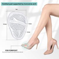 Suela De Silicona Media Para Mujer Almohadillas De Mezquita Alivio Del Esfuerzo En La Parte Delantera Del Pie Cómodas Y Antideslizantes Absorción De Choque Para Zapatos Cuidado Del Pie - details 5