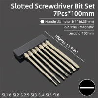 Juego De Puntas De Destornillador Magnético 100mm Slotted Phillips Torx Cuadrado 1/4" Tornillo S2 Acero Herramientas Manuales - details 6