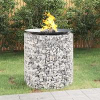 vidaXL Brasero de Gaviones Chimenea Jaula de Piedras Hierro Galvanizado Dimensiones 50 x 50 cm,  50 x 100 cm,  100 x 50 cm y mas - details 0