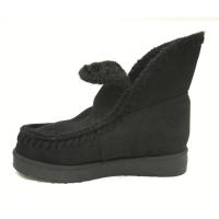 Botines de Mujer, Invierno, Cuña Interior, Antelina Rosa, Negros, Beige, Australiano , Punta Redonda, Forrado con Pelo Interior - details 4