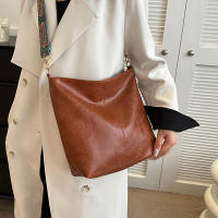 Bolso De Hombro Para Mujer Vintage De Color Sólido Moda Con Correa Ancha Y Gran Capacidad Bolso Cruzado De Estilo Buceo - details 6