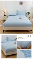 Sábana Protectora Impermeable Para Cama Doble 160x200 Anti-bacterias Anti-pulgas Lavable Tejida Con Técnica De Tat Forro Poliéster 300TC - details 21