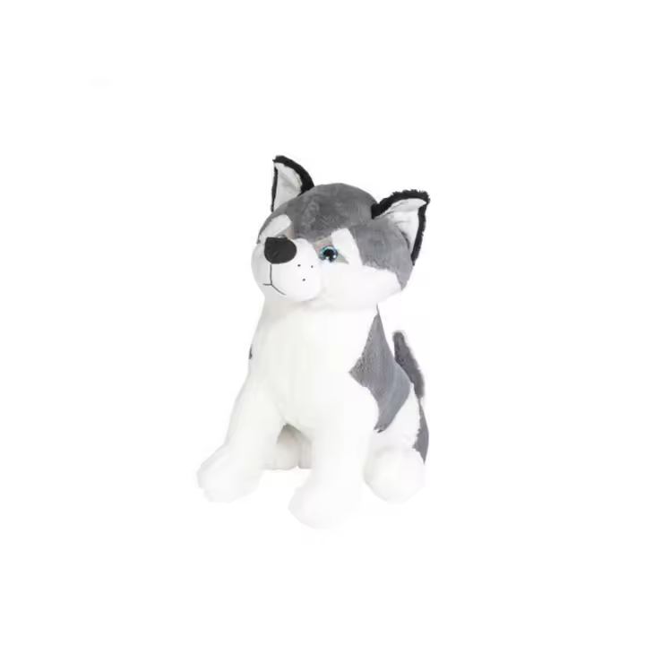 Peluche  Perro Husky Sentado 45 Cm.  (Artesania Beatriz 13456) - 1