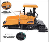 Modelo De Camión De Construcción De Asfalto Para Carretera En Aleación De Fundición 1:40 Maquinaria De Paveción Juguetes Educativos Para Niños Excavadora Atracadora - details 11