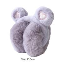 Auriculares De Oso Invierno Cálido De Peluche Grueso Y Suave Protege Las Orejas Auriculares De Moda Para Mujeres Con Patrón Cartoon - details 1