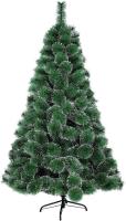 Árbol de Navidad Artificial Verde o Blanco, Alturas de 60 cm, 90 cm, 120 cm, 150 cm, 180 cm, 210 cm y 240 cm, Ramas Abatibles y Desmontables, Soporte Metálico Plegable, Fácil Montaje y Resistente al Fuego, Ideal para Decoración Navideña - details 2