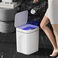 Basurero Inteligente Sensor Automático 16L Para Cocina Y Baño Impermeable Con Tapa Bin De Residuos Domésticos Eléctrico - details 2
