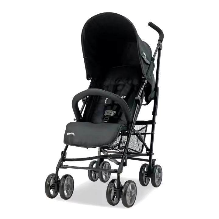 Silla de paseo Asalvo Trotter Plus Negro - Cómoda y ligera para bebés hasta 22 kg - 1