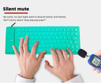 Teclado plegable de silicona de 85 teclas para PC, Notebook, tableta, portátil, Flexible, con cable, Mini USB, resistente al agua - details 11