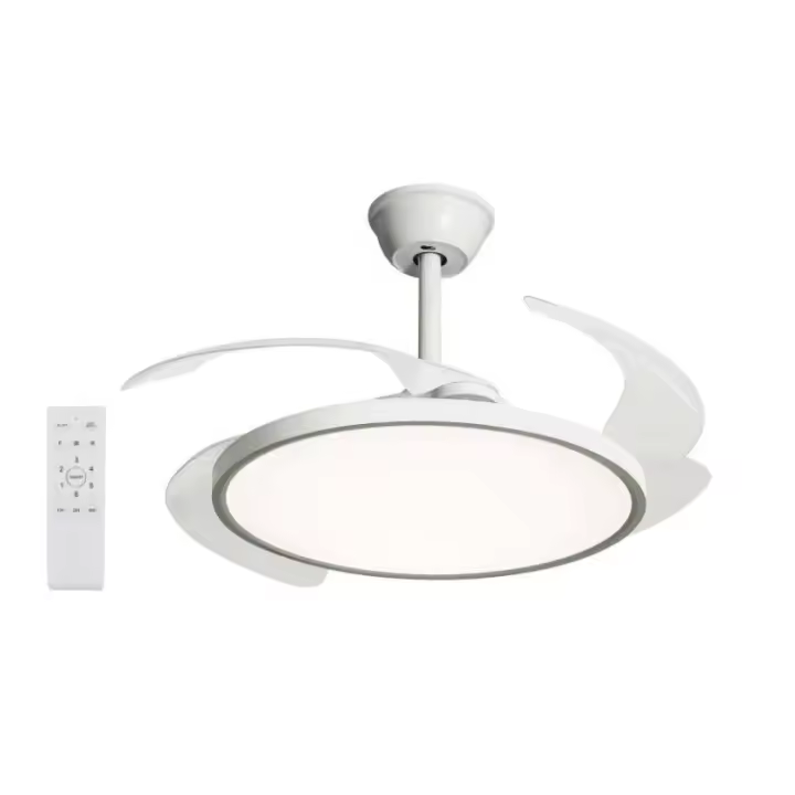 Ventilador de Techo con Luz LED 40W 107cm Control Remoto, 6 Velocidades, Temporizador  Iluminación Regulable (3000K-4200K-6500K) Función Reversible, Silencioso y Eficiente - 1