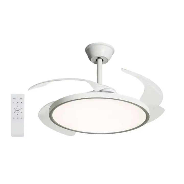 Ventilador de Techo con Luz LED 40W 107cm Control Remoto, 6 Velocidades, Temporizador  Iluminación Regulable (3000K-4200K-6500K) Función Reversible, Silencioso y Eficiente - 1