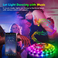 Tira De Luces LED RGB SMD 5050 Bluetooth Control Inteligente De Navidad Diode Ribbon Flexible Decoración De Habitación Con APP - details 2