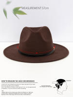 Nueva Moda Sombrero De Jazz Elegante Para Mujer Primavera Otoño Invierno Tejido De Lana Vintage Cuché De Literatura - details 4
