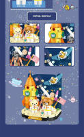 Bloques De Construcción Micro Rilakkuma Oso Creativo Para Tienda De Café Juguete De Arquitectura DIY Para Niñas Y Niños Regalo Ideal Para Edad 6-12 Años - details 7