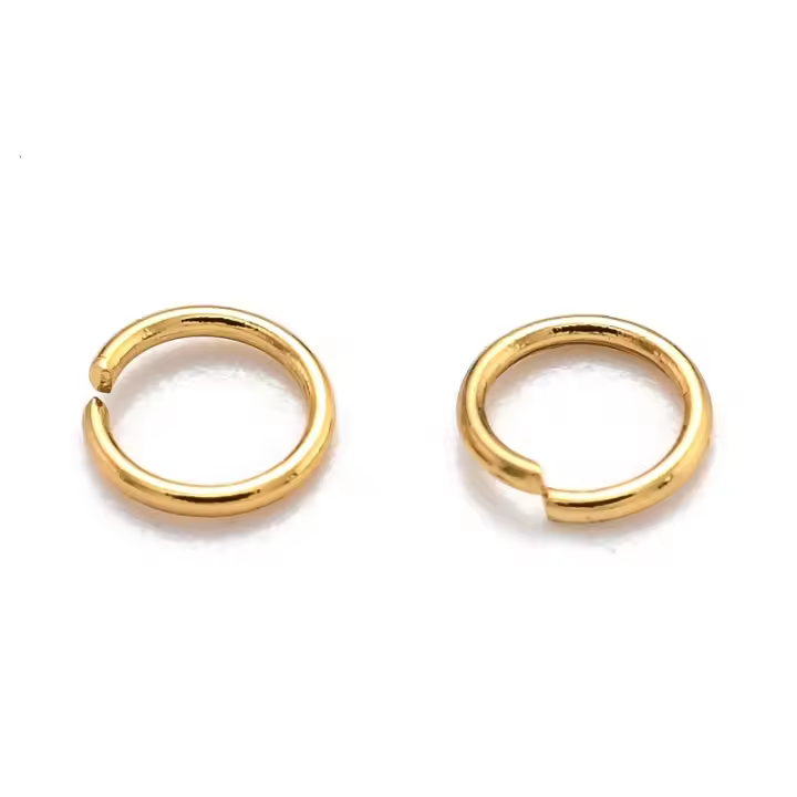 Anillos De Salto Abiertos 1000pcs De Acero Inoxidable 304 Plata De Oro Real 18k 24 Gauge 4x0.5mm Diámetro Interior: 3mm Para Joyería - 1