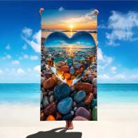 Toalla De Playa Grande Y Absorbente Colorida Para Viajes Al Aire Libre Y Camping Toalla De Natación De Verano Suave Para Baño Y Mar - details 7