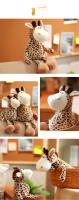 Muñeco De Peluche De 25cm Kawaii Con Animales Del Bosque León Tigre Elefante Mono Zorro Juguetes Para Dormir De Peluche Realistas Para Niños - details 38