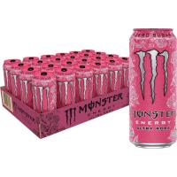 Monster Energy Ultra Rosa Nacional Bebida energética sin azúcar 500ml caja 24u Sabor nacional 2024 - details 0