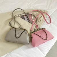 Bolso De Hombro Pequeño Para Mujer Elegante De PU Cuero Suave Lujo Diseñador Clip Clutch Retro Bolso De Mano Y Cruzado Con Cierre De Cremallera - details 12