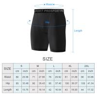 Shorts De Compresión Para Hombres Quick Dry Transpirables Shorts Elásticos Para Baloncesto Running Badminton Ciclismo Fitness Deporte Short - details 0