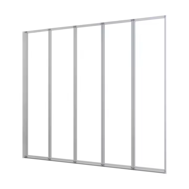 Mampara de Bañera Plegable,5 Hojas,Vidrio Templado 4mm,Gris Mate,(119.3-120.3)X140cm - 1
