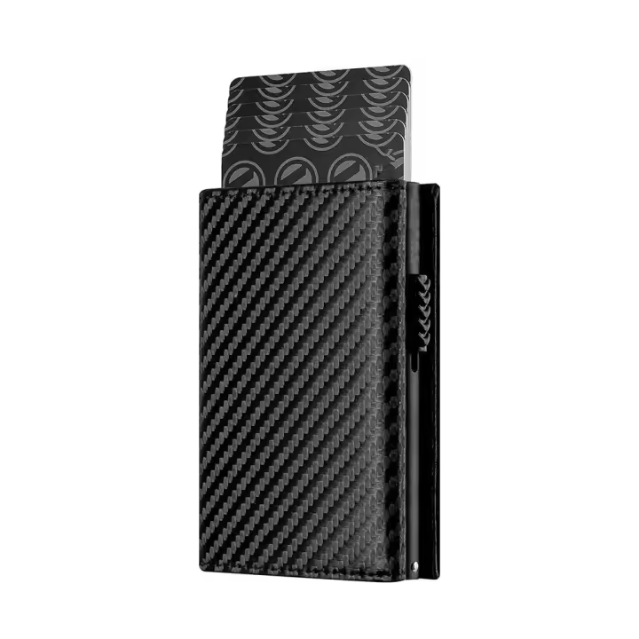 Credit Card Holder  RFID Blocking Bifold Wallet Men's Wallet with Coin Compartment and Banknote Compartment - 1