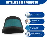 Cojín lumbar para coche de espuma viscoelástica, soporte ergonómico para la espalda para conductores, soporte lumbar cómodo y duradero, ajuste perfecto a las formas del cuerpo, ideal para viajes largos - details 2