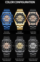 Reloj De Cuarzo Para Hombre 2025 Marca Top Lujo Acero Inoxidable Impermeable Con Agujeros Huecos Azul Grande Relogio Masculino De Moda Y Casual - details 12