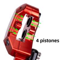 ZTTO Freno De Disco Hidráulico MTB 4 Pistones M840 Con Refrigeración Y Pastillas De Mineral De Hierro CNC Para Bicicleta De Montaña AM Enduro E4 ZEE M8120 - details 5