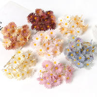 5/10/20Pcs Flores Artificiales De Margarita Decoración Para Hogar Y Bodas Accesorios Para Guirnaldas DIY De Tela Silken - details 6