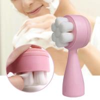 Cepillo De Limpieza Facial Doble Cara De Silicona Suave Cepillo Para Rostro Electrónico No Necesario Tamaño Facil - details 2