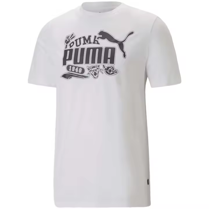 Camiseta de Manga Corta Puma Graphics Icon para unisex en color blanco - 1