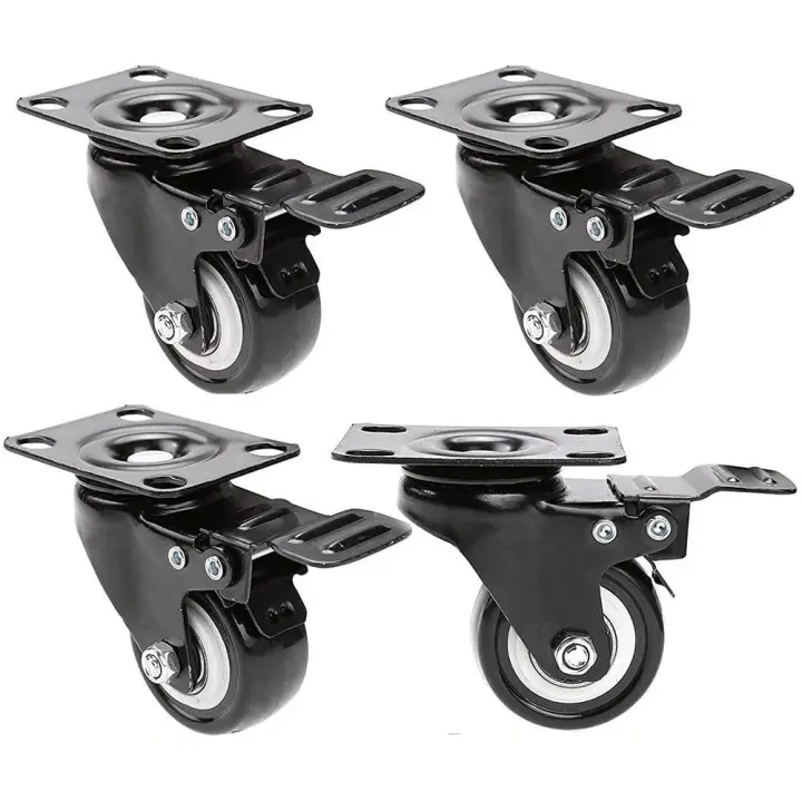 PORCHEDDU Pack de 4 Ruedaspara Silla de Playa Rueda de 360 \ u200b \ u200b \ u200b \ u200bgrados Rueda de Transporte capacidad de Carga 200 kg (Tipo 2) - 1