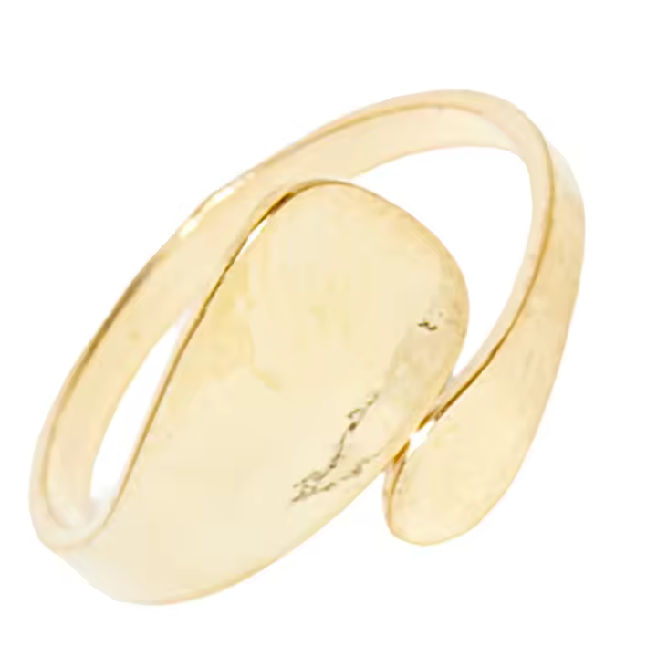 Cordoba Jewels Ajustable hecha de plata de ley chapada en oro de 18 kt, diseño de anillo de reunión, hecho en España - Joyería de calidad con - 1