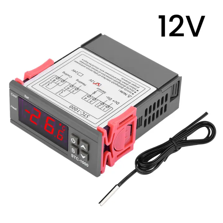 Controlador De Temperatura Digital LED STC-1000 Termómetro Regulador De Incubador 12V 24V 110V 220V Rango De Control -60℃ ~ 120℃ - 1