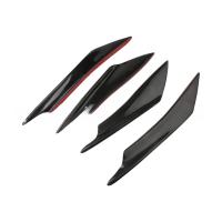 Set De 6 Piezas De Borde De Choque Modificado Para Coche En Fibra De Carbono Universal Espada De Viento Delantera Y Lateral De Parachoques Spoiler - details 4