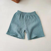 Shorts De Algodón Para Niños Y Niñas Pantalones Cortos Transpirables Y Suaves Para Verano Ropa De Bebé Estilo Casual Cierre Elástico Talla True Fit - details 13