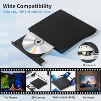 AMMTOO Controlador Externo De CD DVD USB 3.0 Portátil Compatible Con DVD-R DVD-RW Para Reproductor De DVD Para PC Y Laptop Windows 10/8/7 - details 2