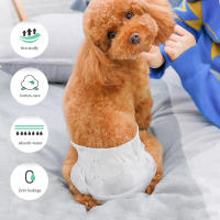 SMELL & SMILE Pañales Desechables para Perro Pañales para Perros Hembra Pañal Sanitarios para Perro Mascotas Bragas Higiénicas Suaves absorbentes (L) - details 10