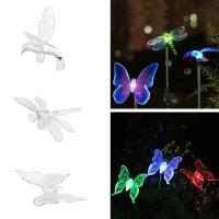 Lámpara De Jardín Solar LED Impermeable Con Diseño De Mariposa Y Libélula Para Paisaje Exterior Instalación Sencilla Sin Bombillas Incluidas - details 7