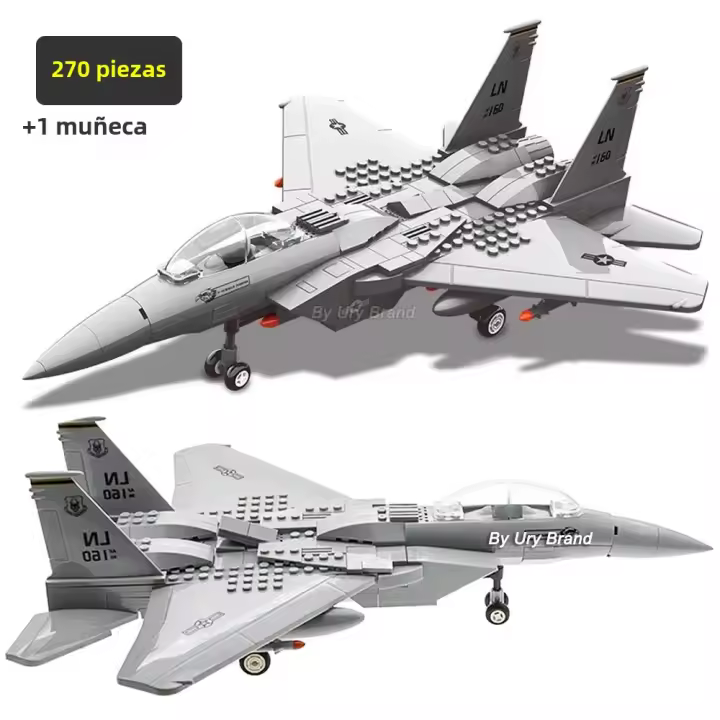 Modelo De Avión De Combate J-15 Águila WW2 Para Niños Juguetes De Bloques De Construcción Compatible Con Lego Para Jóvenes Adultos - 1