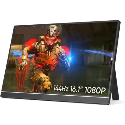 Monitor Portátil  16.1'' 144Hz 100% sRGB 1920×1080P FHD HDR 144HZ /PC/Mac/PS3/4/5/Xbox - 1