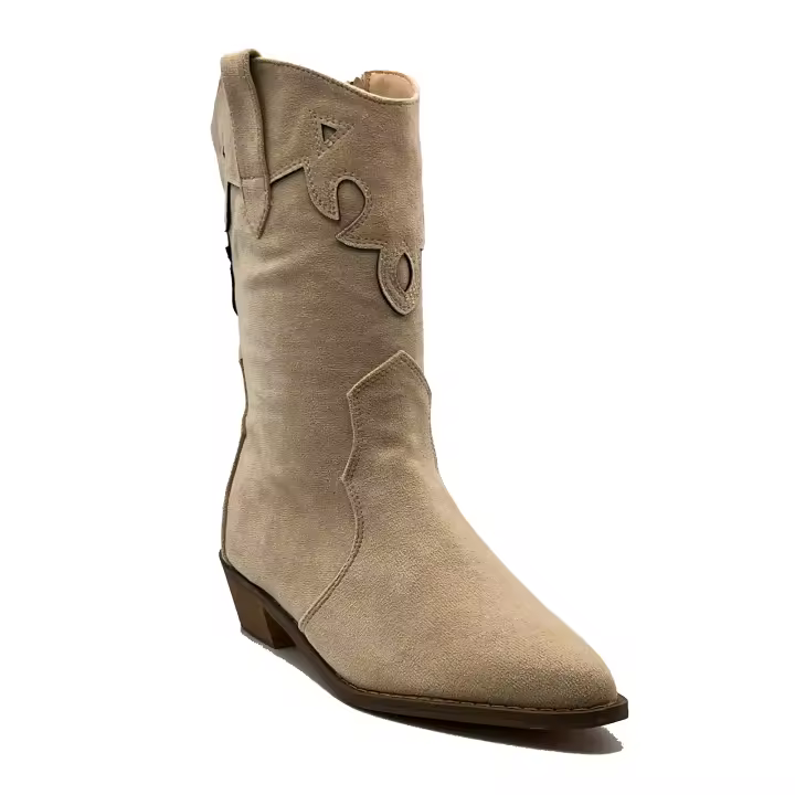 JZ Hermanos Botín estilo cowboy con diseños laterales para mujer - 1