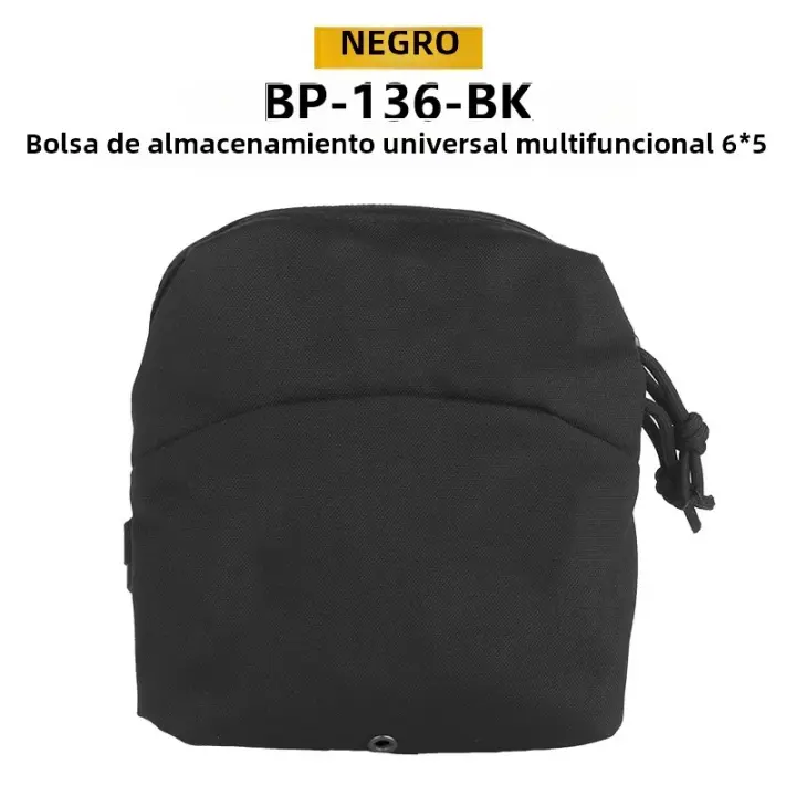 Bolsa De Almacenamiento Multifuncional Universal Con Sistema MOLLE De 6x5 Y Cordón Elástico Para Small Outdoor Equipment - 1