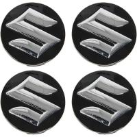 4 54mm tapas centrales cubos de automóviles para Suzuki SWIFT SX4 S-Cruz Ignis Vitara Solio Bandido swace, antixido Llanta Rueda cubre emblelicedor en - details 0