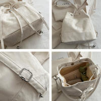 Bolso De Hombro Para Mujer De Cuero PU Con Cordón Y Dos Correas Medio Tote Y Hobo Bolsos De Mano Con Bolsillo Interior De Poliéster - details 3