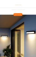 Lámpara De Pared Solar LED Para Jardín Exterior IP65 Impermeable Con Sensor De Movimiento Decoración Para Balcón Y Jardín Moderna - details 8